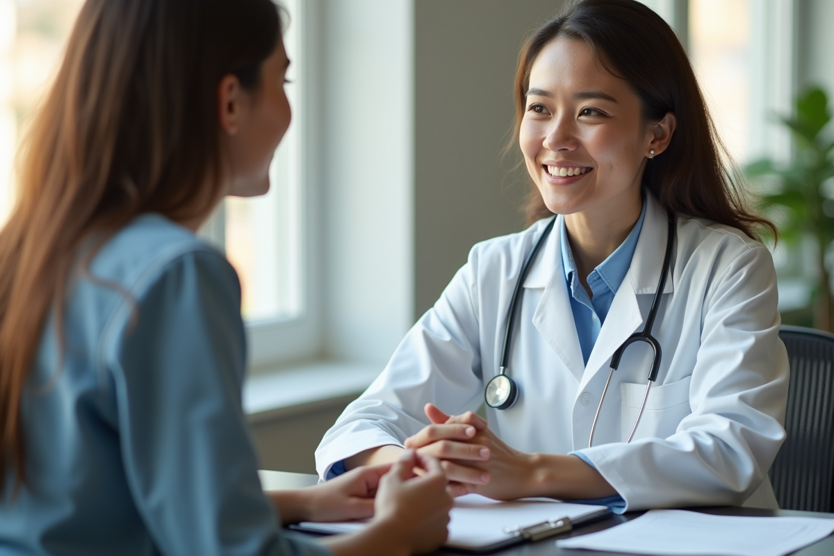 Medecin expliquant l